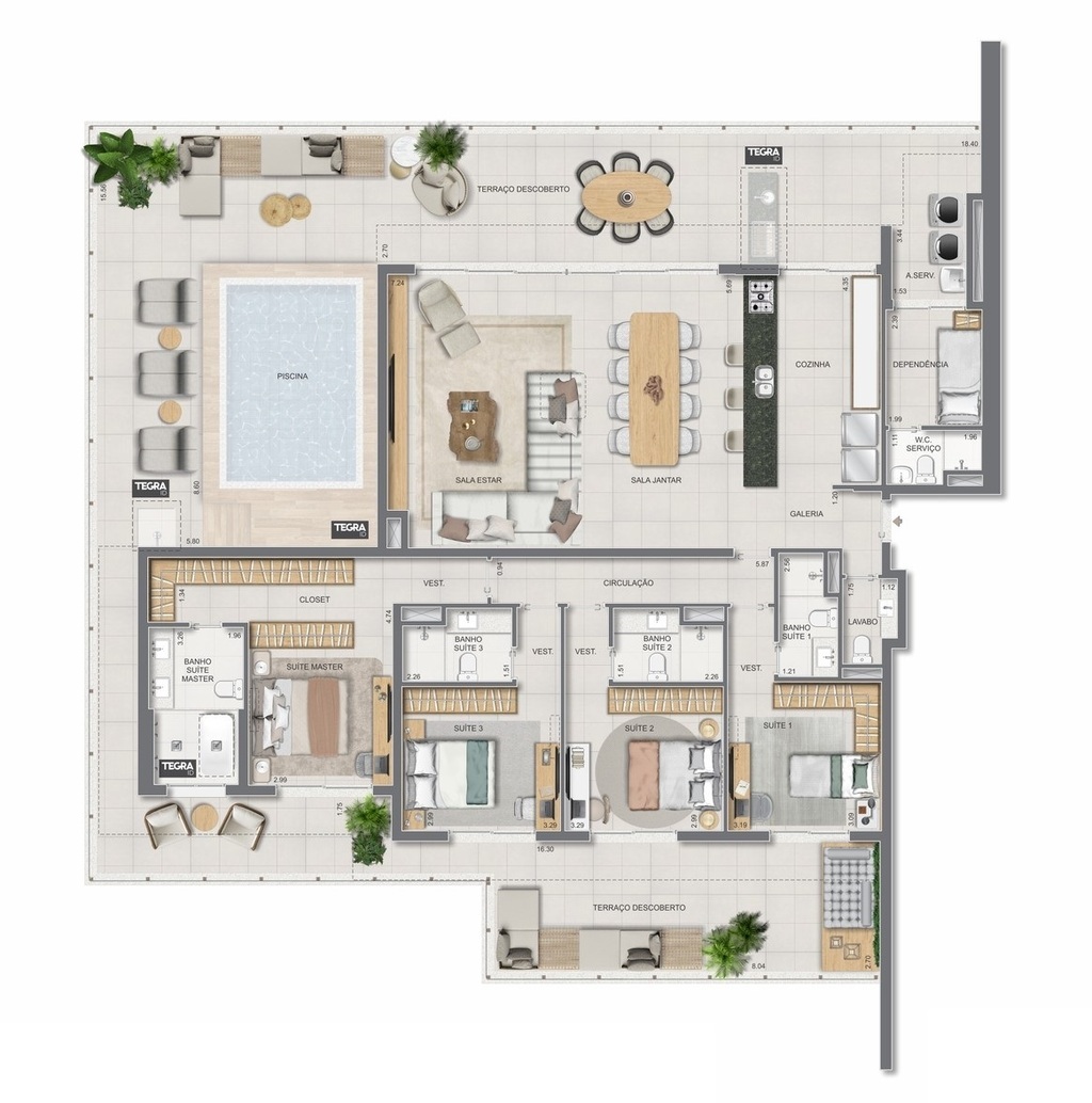 Apartamento, 3 quartos, 123 m² - Foto 98