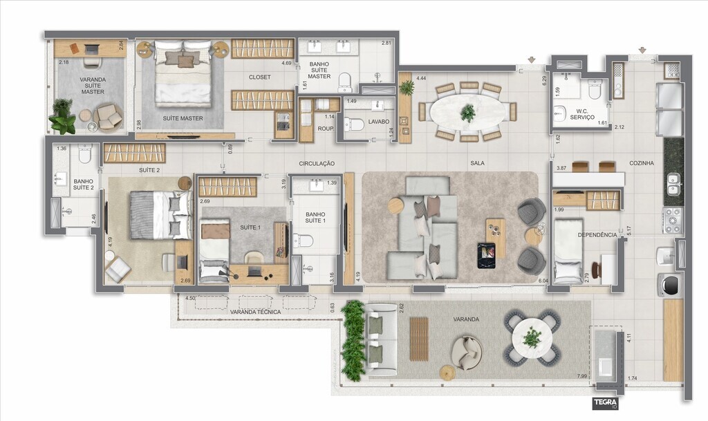 Apartamento, 3 quartos, 123 m² - Foto 71