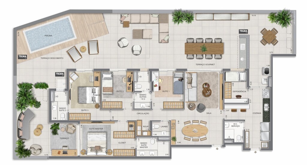 Apartamento, 3 quartos, 123 m² - Foto 86