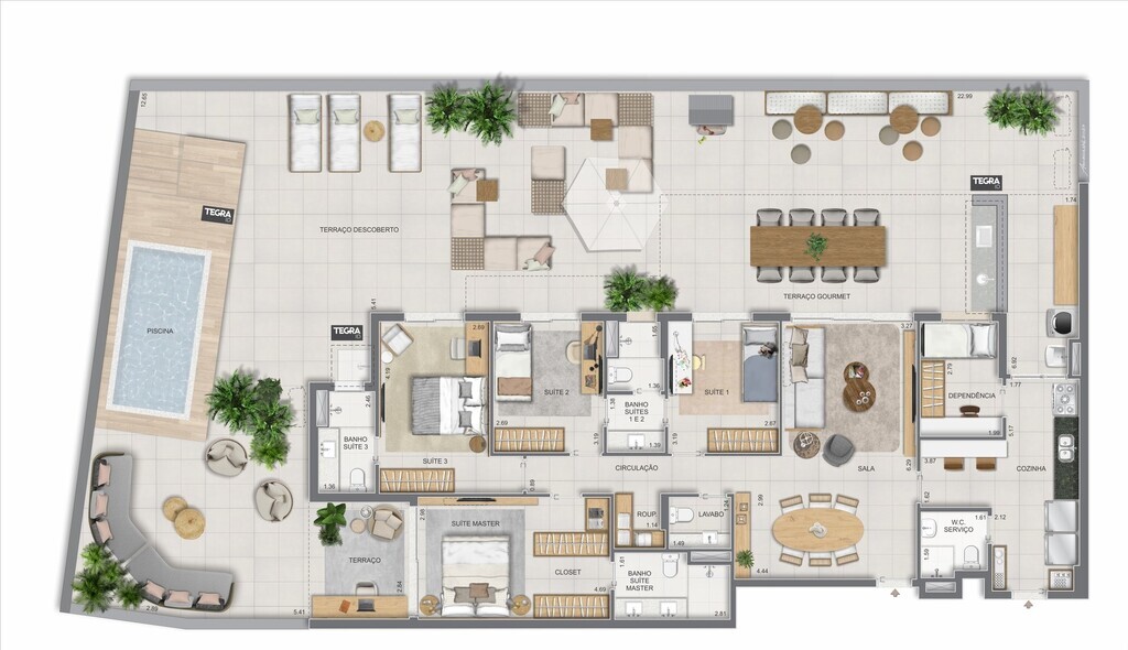 Apartamento, 3 quartos, 123 m² - Foto 104