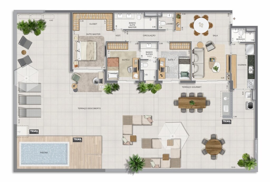 Apartamento, 3 quartos, 123 m² - Foto 85
