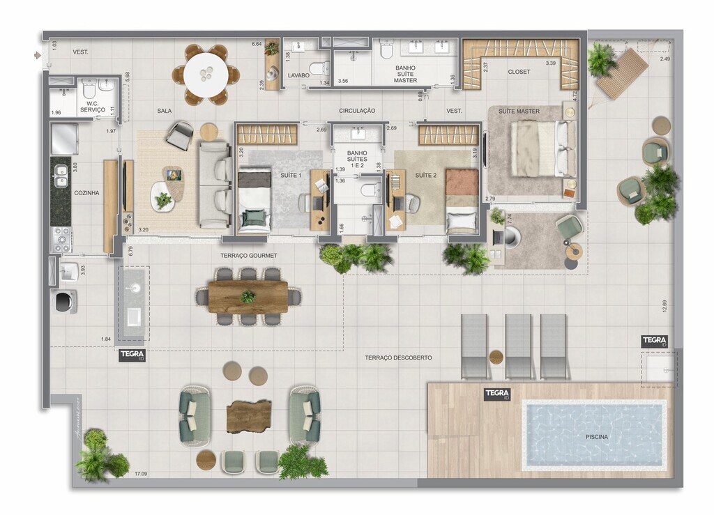 Apartamento, 3 quartos, 123 m² - Foto 81
