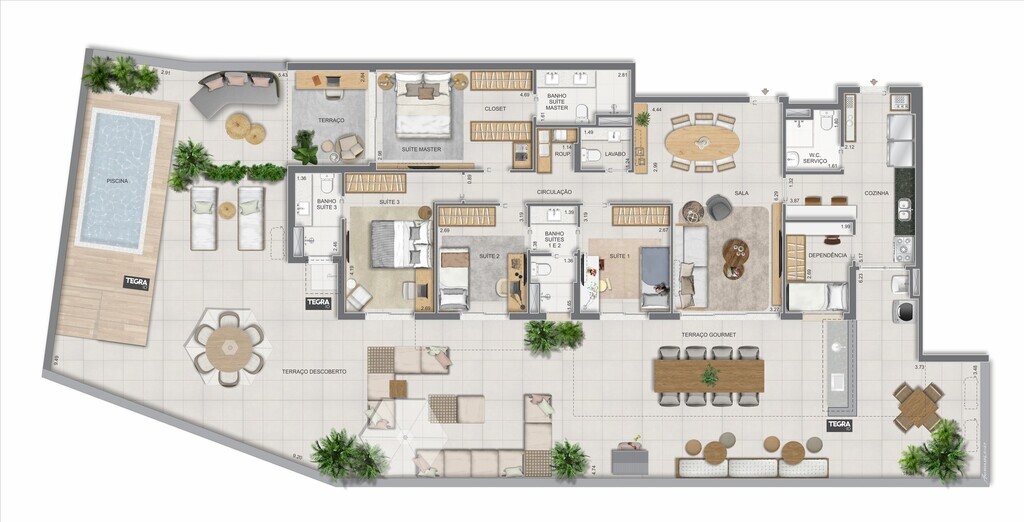 Apartamento, 3 quartos, 123 m² - Foto 103