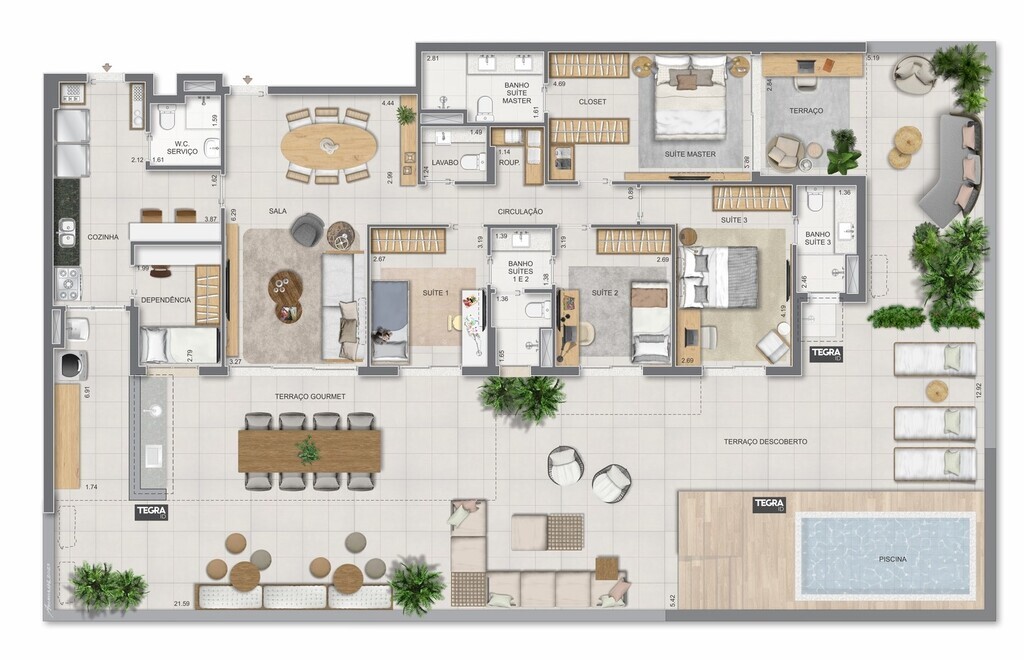 Apartamento, 3 quartos, 123 m² - Foto 92