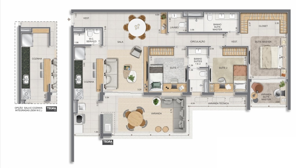 Apartamento, 3 quartos, 123 m² - Foto 68
