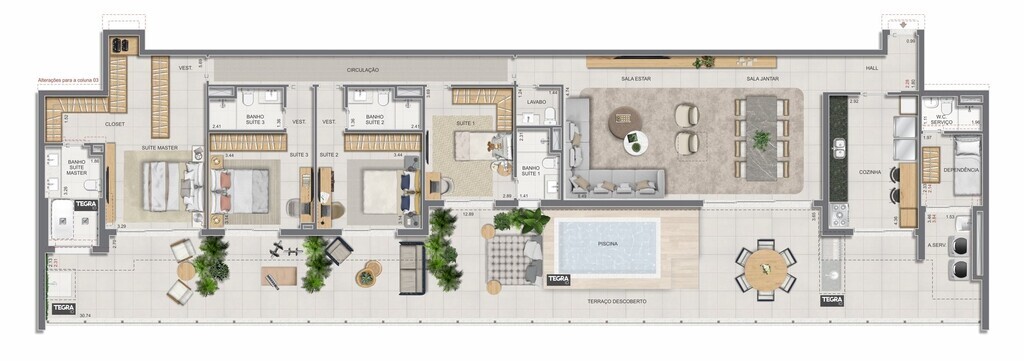 Apartamento, 3 quartos, 123 m² - Foto 90