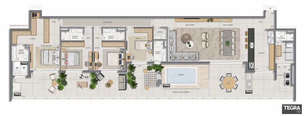 Apartamento, 3 quartos, 123 m² - Foto 91