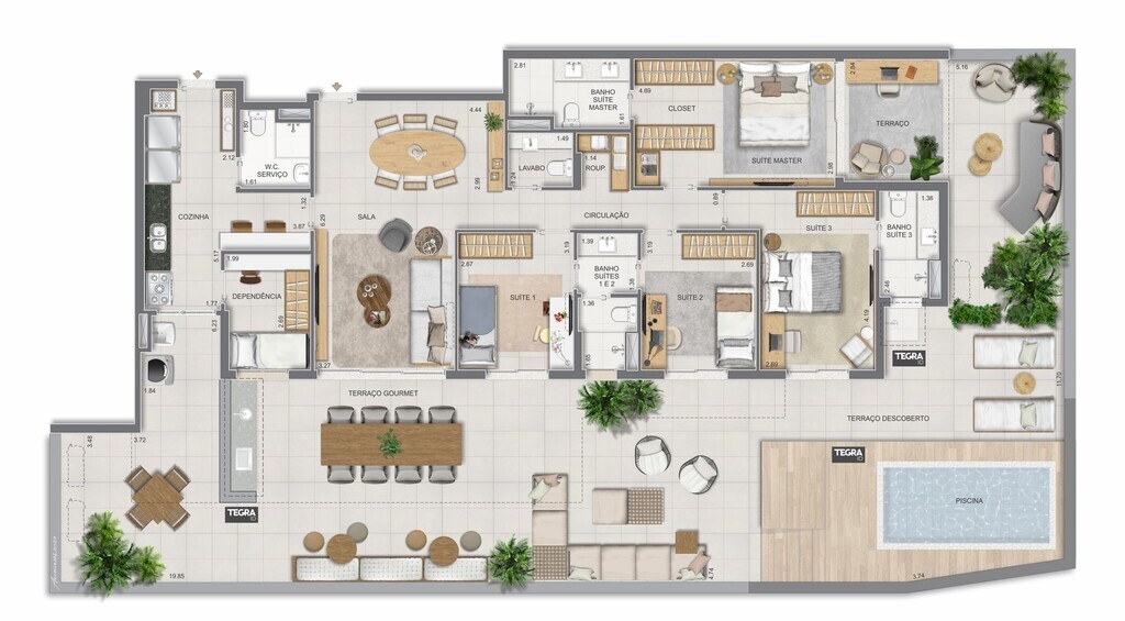 Apartamento, 3 quartos, 123 m² - Foto 87