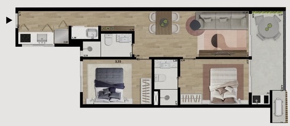 Apartamento à venda com 1 quarto, 35m² - Foto 39