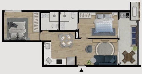 Apartamento à venda com 1 quarto, 35m² - Foto 38