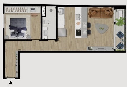 Apartamento à venda com 1 quarto, 35m² - Foto 36