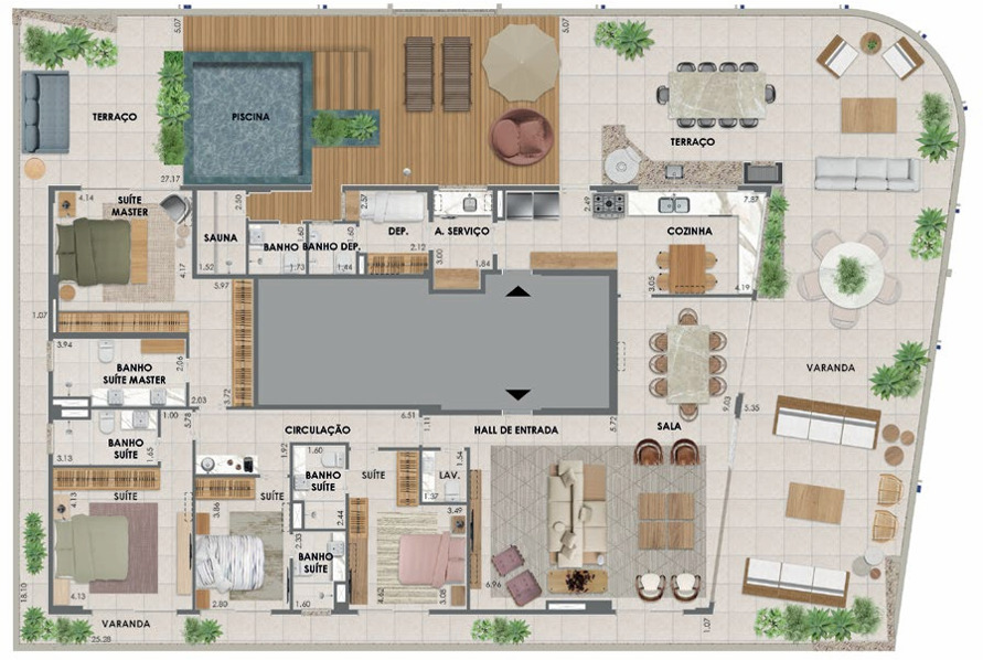 Apartamento, 4 quartos, 253 m² - Foto 24