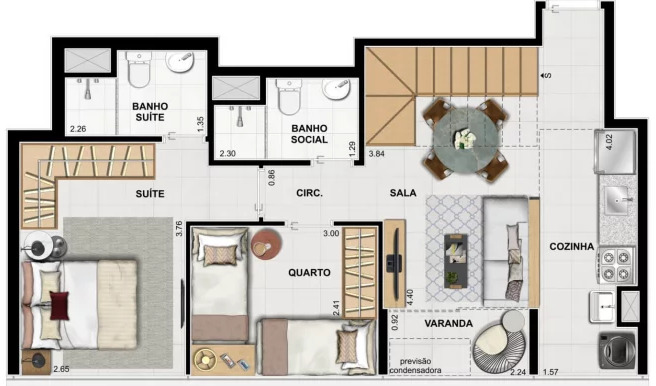 Apartamento à venda com 2 quartos, 56m² - Foto 43