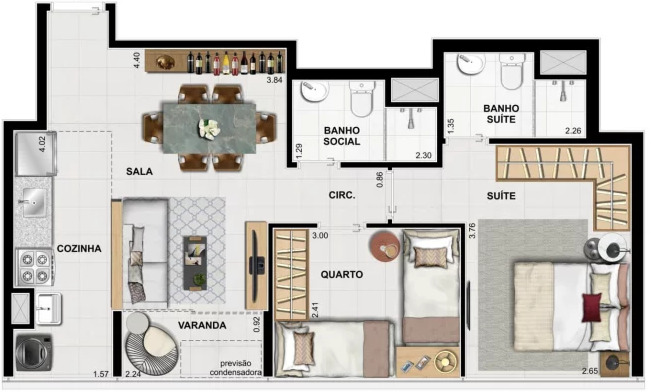 Apartamento à venda com 2 quartos, 56m² - Foto 38