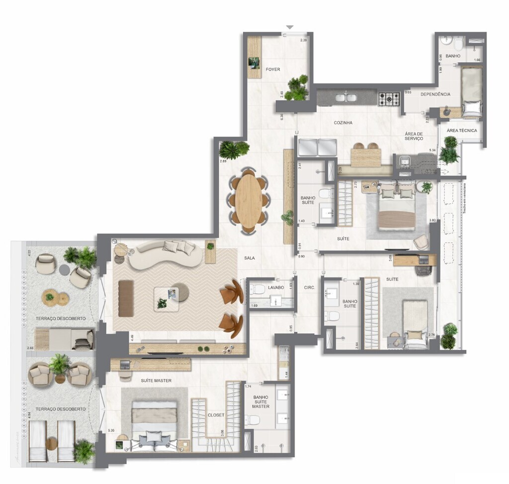 Apartamento, 4 quartos, 211 m² - Foto 62