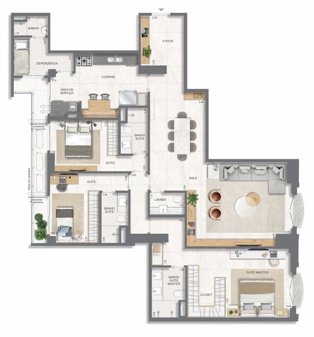 Apartamento, 4 quartos, 211 m² - Foto 53