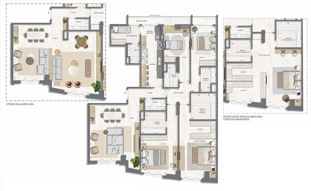 Apartamento, 4 quartos, 211 m² - Foto 69