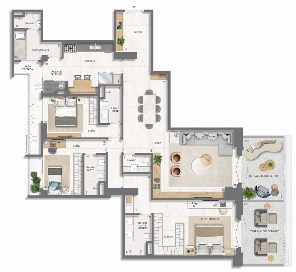 Apartamento, 4 quartos, 211 m² - Foto 65