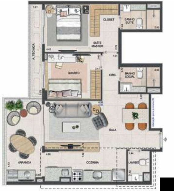 Apartamento à venda com 4 quartos, 132m² - Foto 37