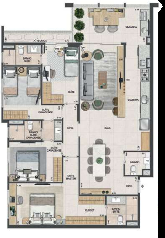 Apartamento à venda com 4 quartos, 132m² - Foto 24