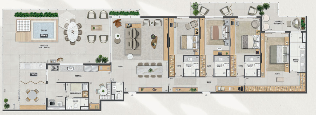 Apartamento, 3 quartos, 143 m² - Foto 60