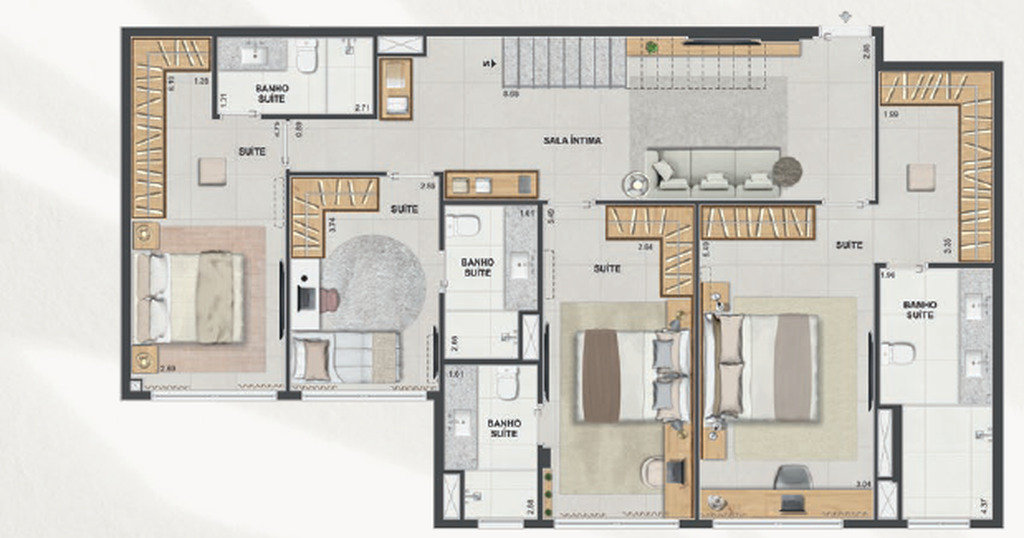 Apartamento, 3 quartos, 143 m² - Foto 58
