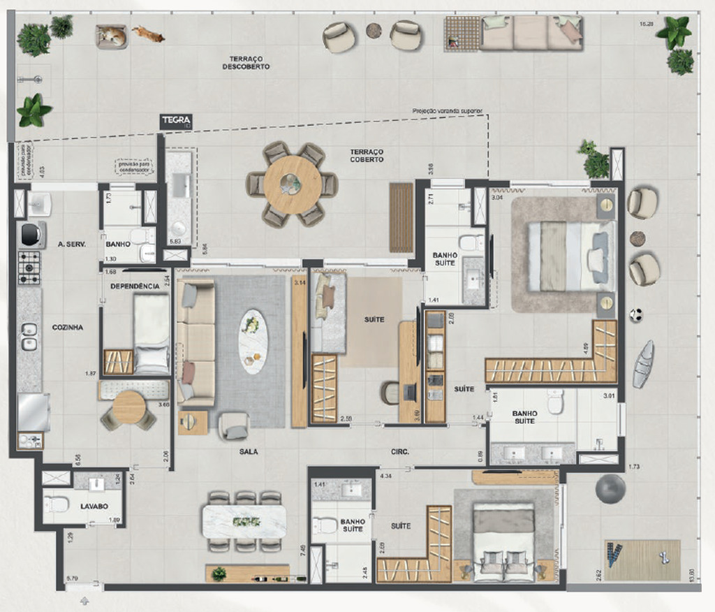 Apartamento, 3 quartos, 143 m² - Foto 57