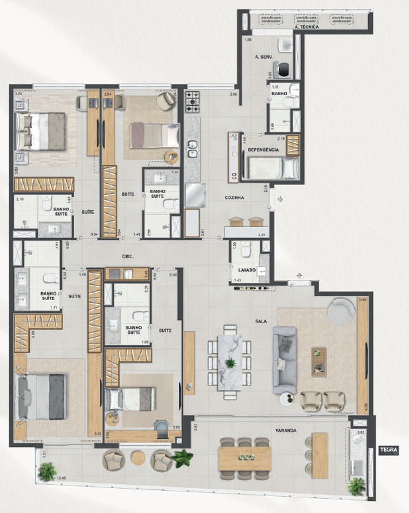 Apartamento, 3 quartos, 143 m² - Foto 55