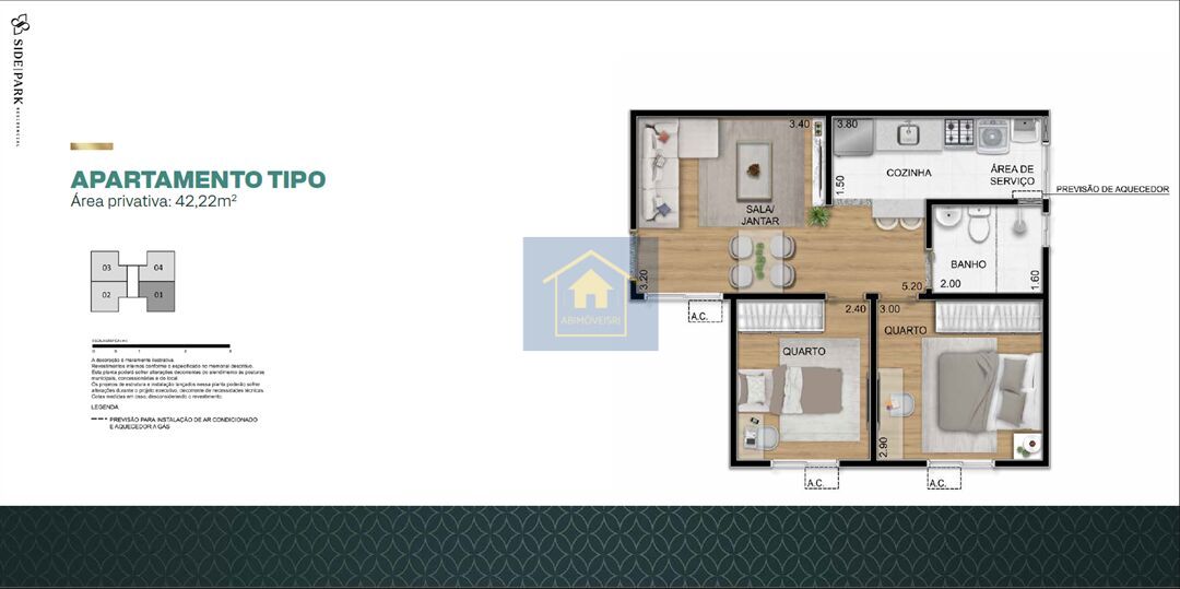 Apartamento à venda com 2 quartos, 42m² - Foto 20