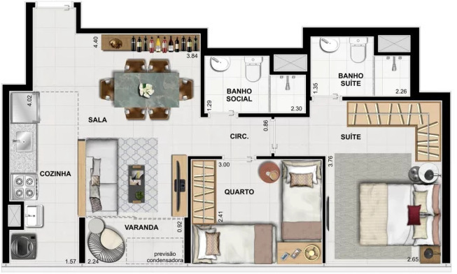 Apartamento, 2 quartos, 55 m² - Foto 16