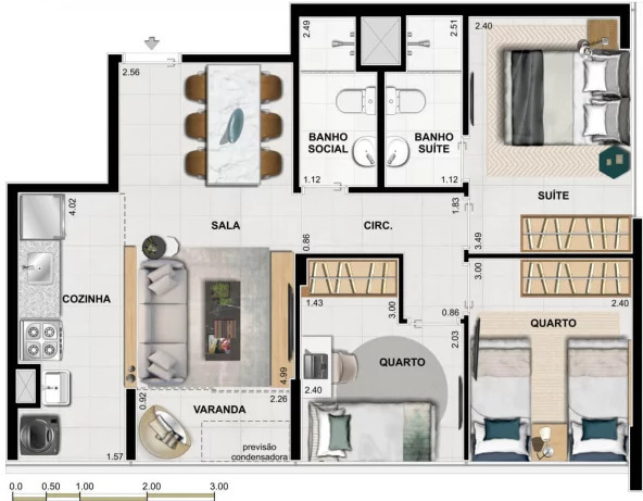 Apartamento, 2 quartos, 55 m² - Foto 17