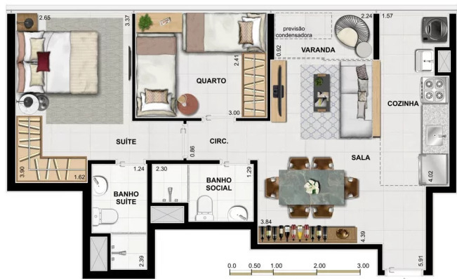 Apartamento, 2 quartos, 55 m² - Foto 15