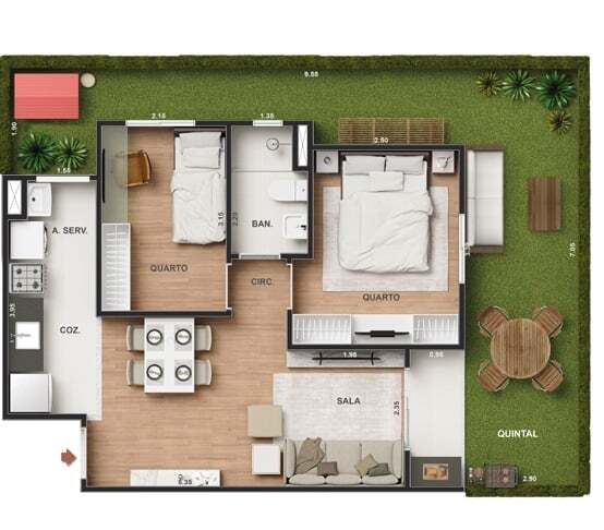 Apartamento à venda com 2 quartos, 42m² - Foto 23