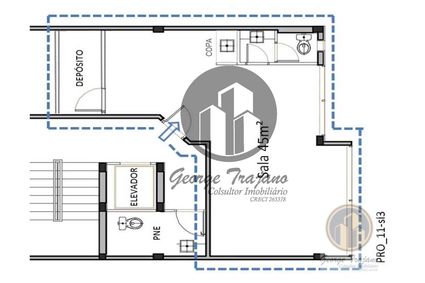 Conjunto Comercial-Sala para alugar, 52m² - Foto 7