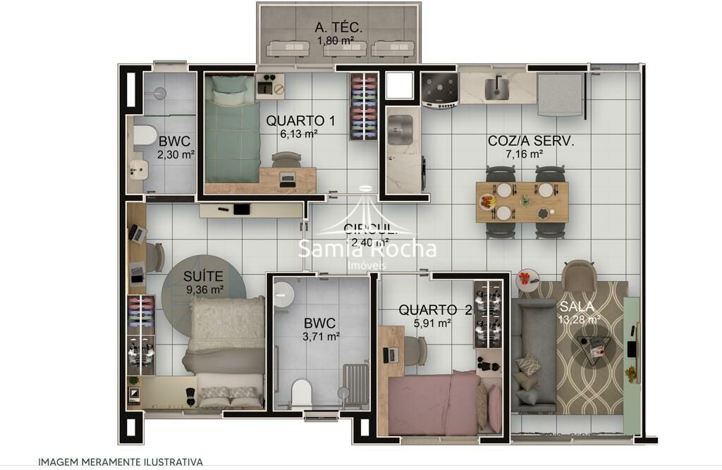 Apartamento à venda com 2 quartos, 45m² - Foto 14