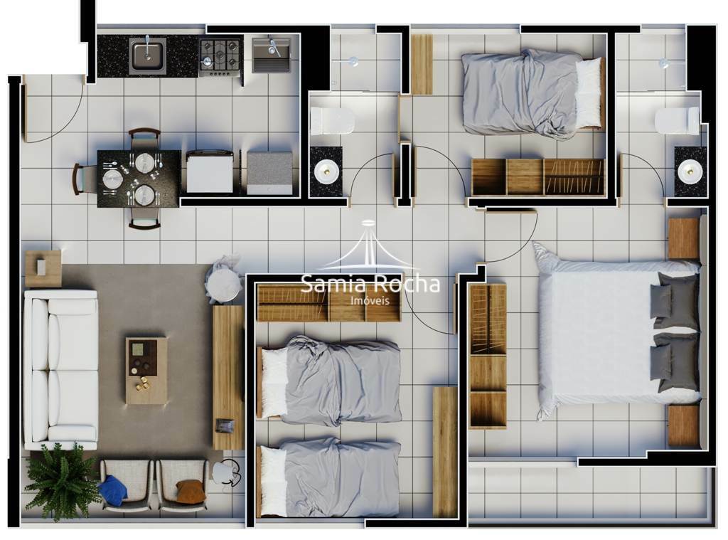 Apartamento à venda com 2 quartos, 55m² - Foto 14