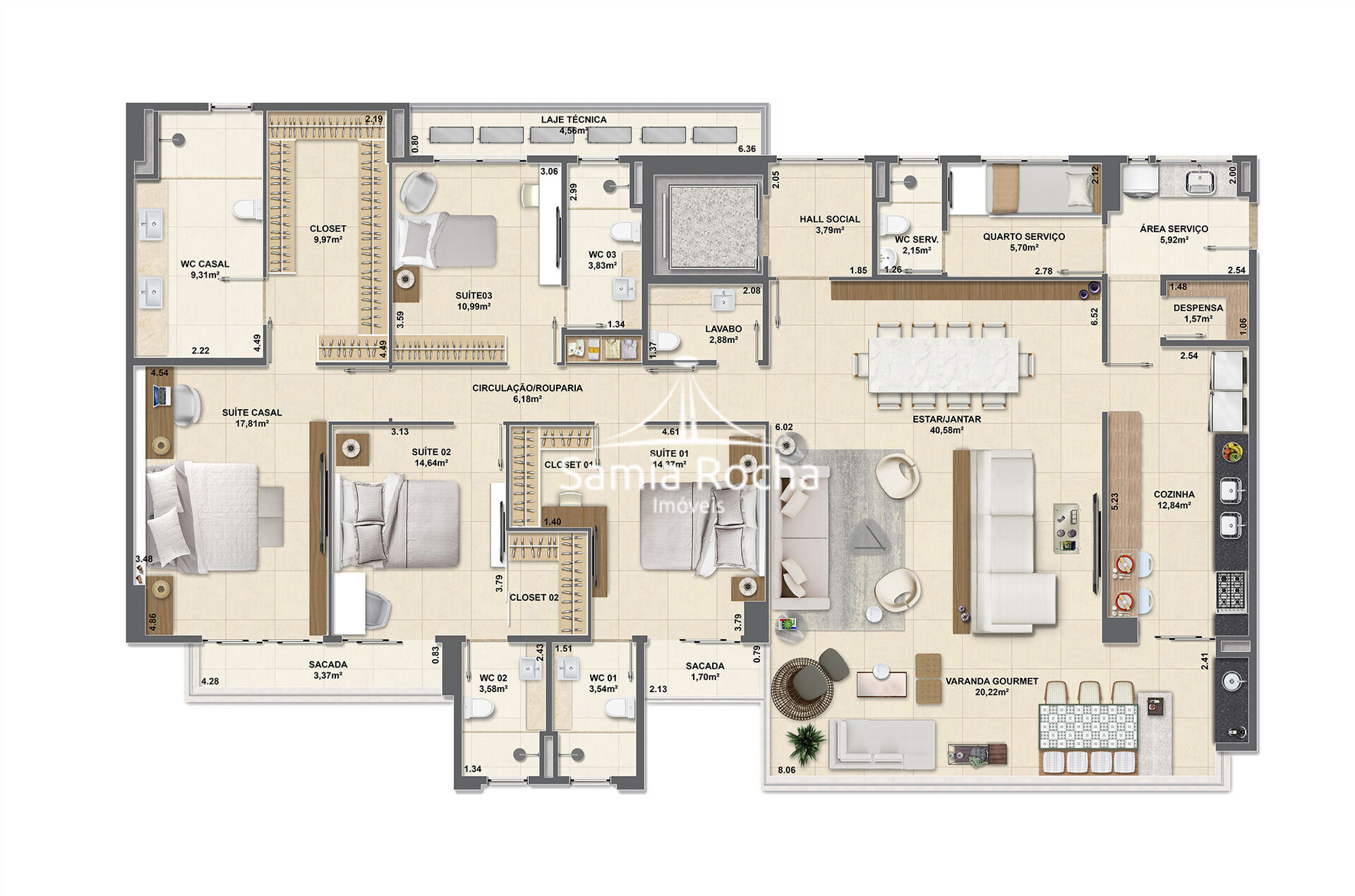 Apartamento à venda com 4 quartos, 377m² - Foto 19