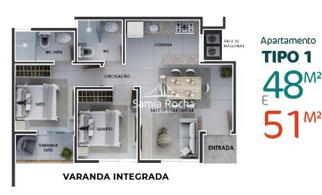 Apartamento à venda com 2 quartos, 48m² - Foto 14