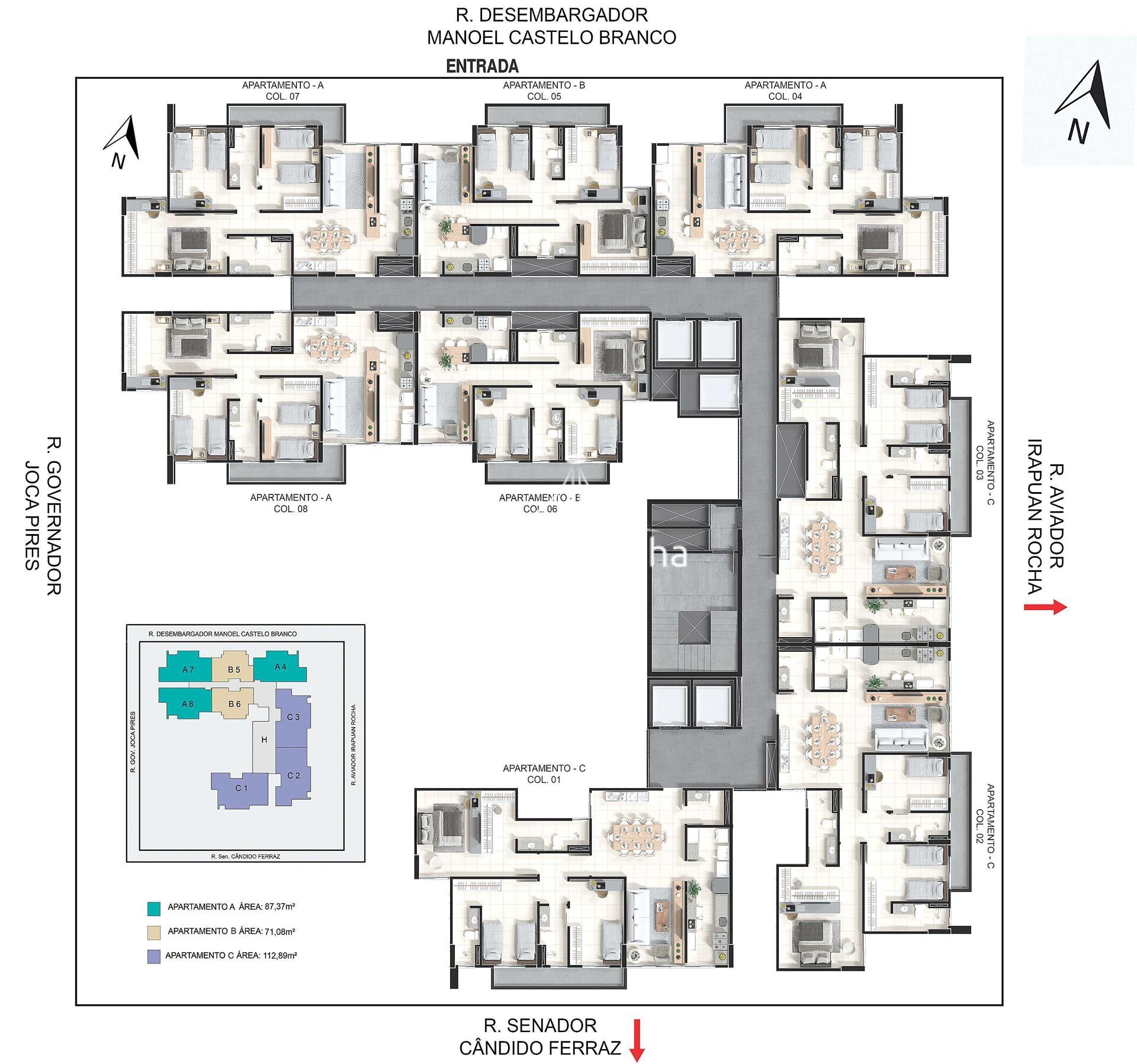 Apartamento à venda com 3 quartos - Foto 8