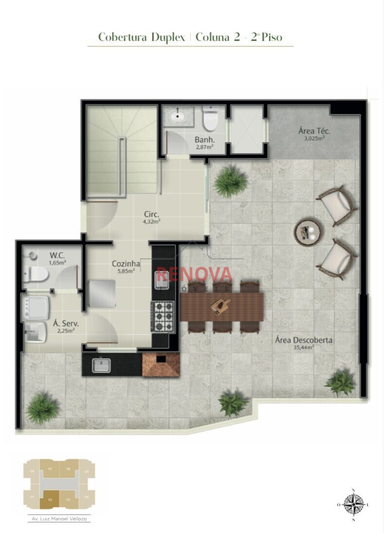 Apartamento à venda com 2 quartos, 116m² - Foto 7