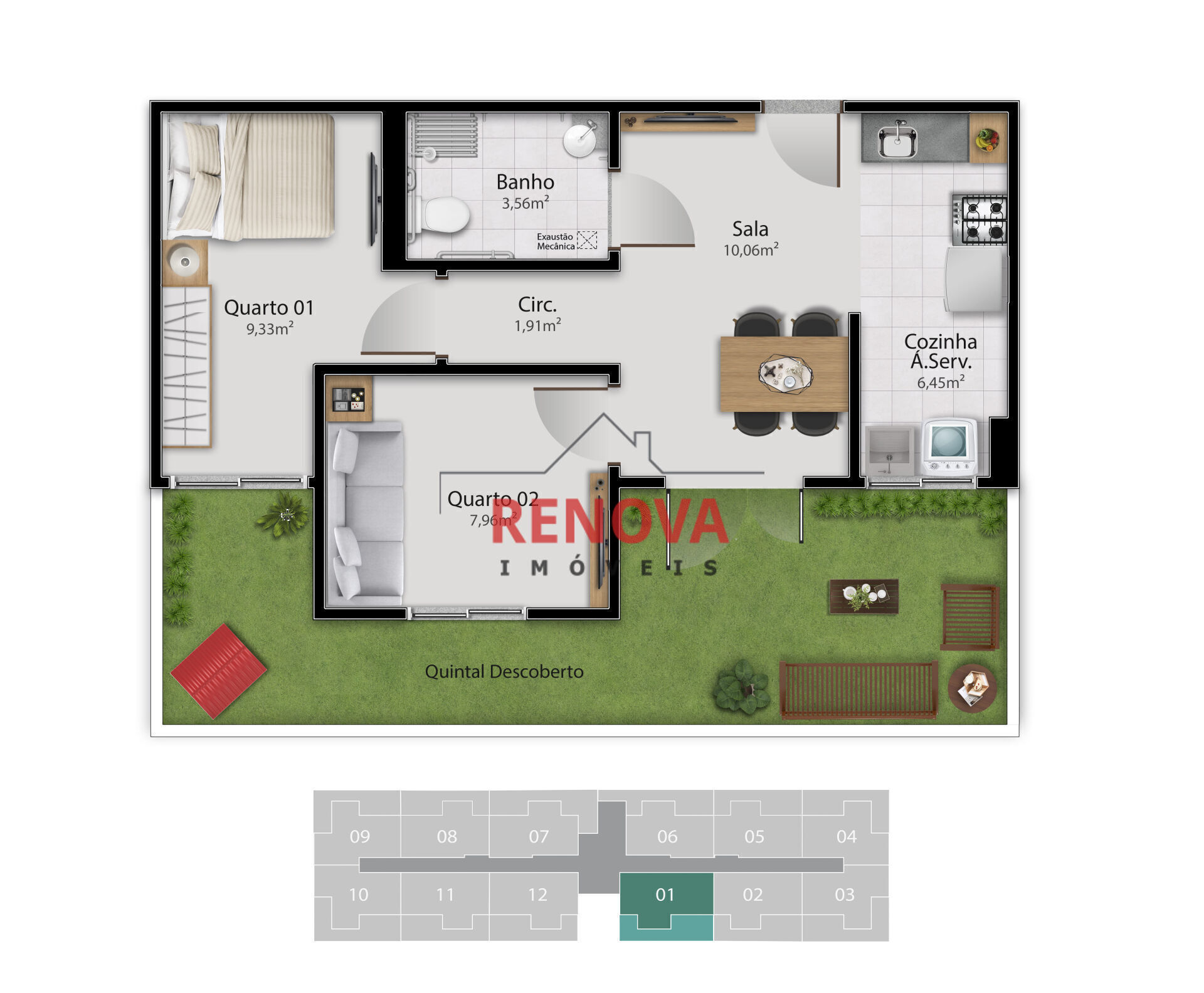 Apartamento à venda com 2 quartos, 42m² - Foto 12