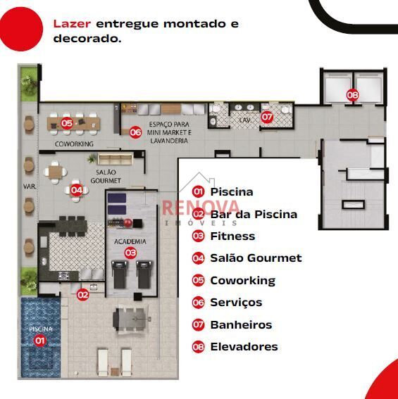 Apartamento, 2 quartos, 46 m² - Foto 3