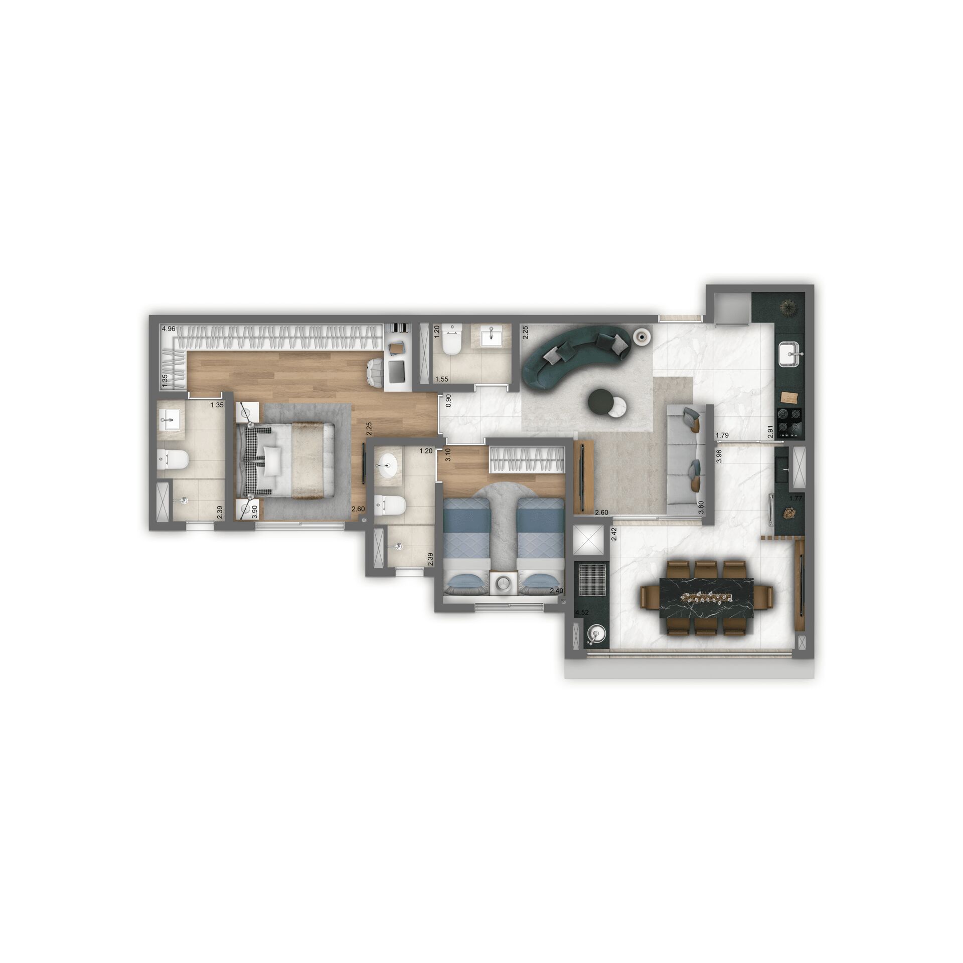 Apartamento para alugar com 2 quartos, 71m² - Foto 24