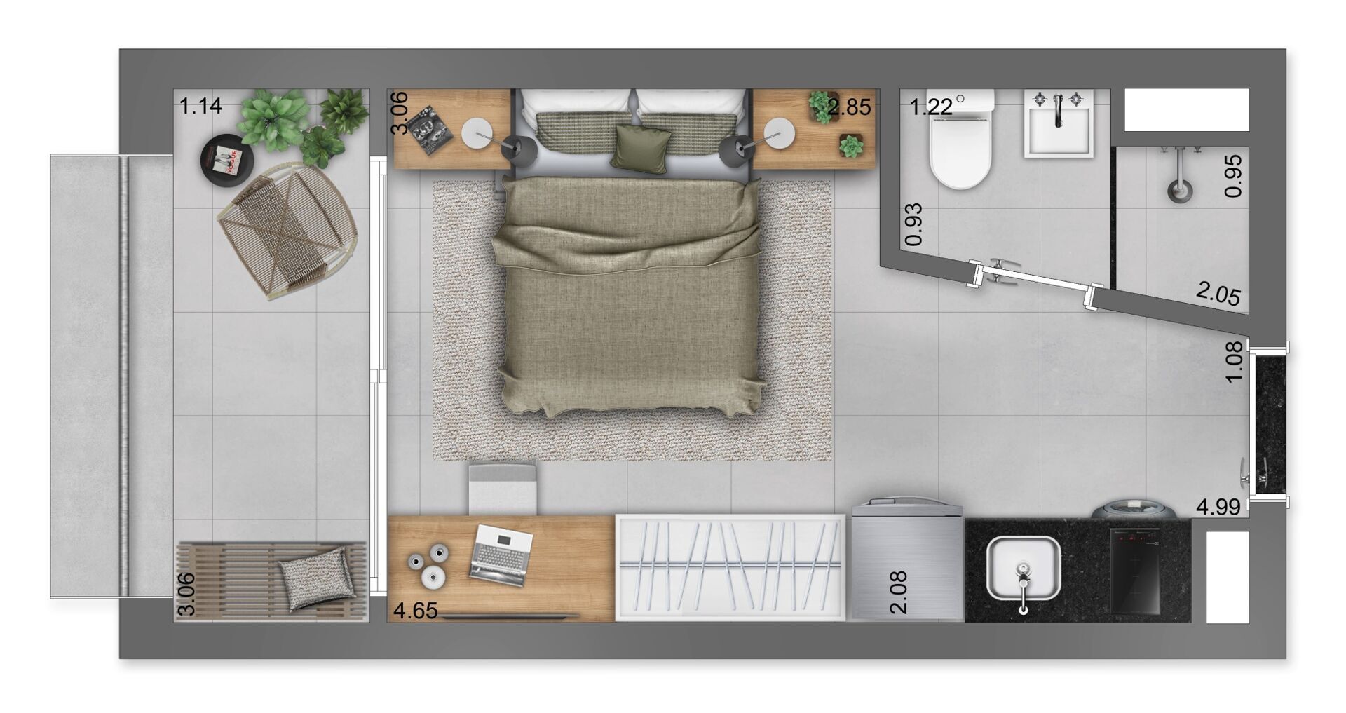 Apartamento, 1 quarto, 23 m² - Foto 32