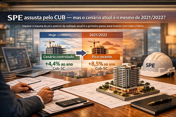SPE assusta pelo CUB — mas o cenário atual é o mesmo de 2021/2022? O receio do investidor faz sentido?
