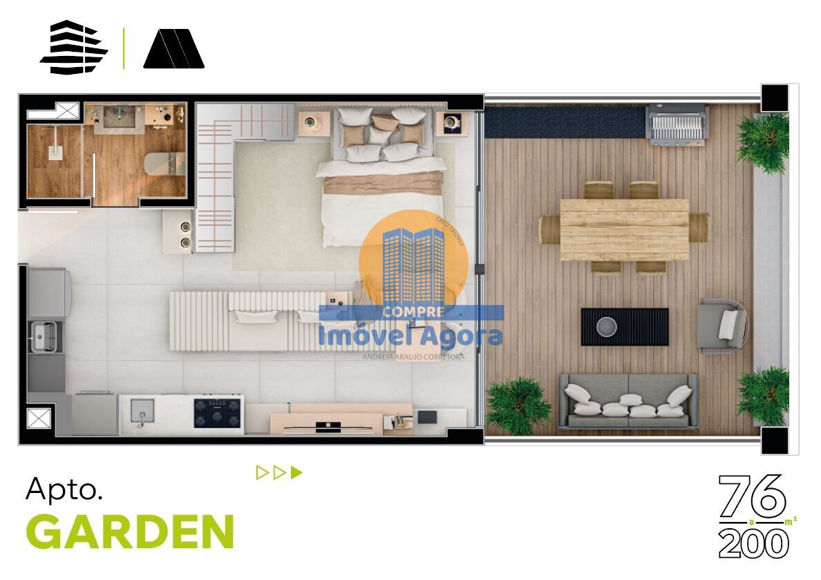 Apartamento, 1 quarto, 39 m² - Foto 4