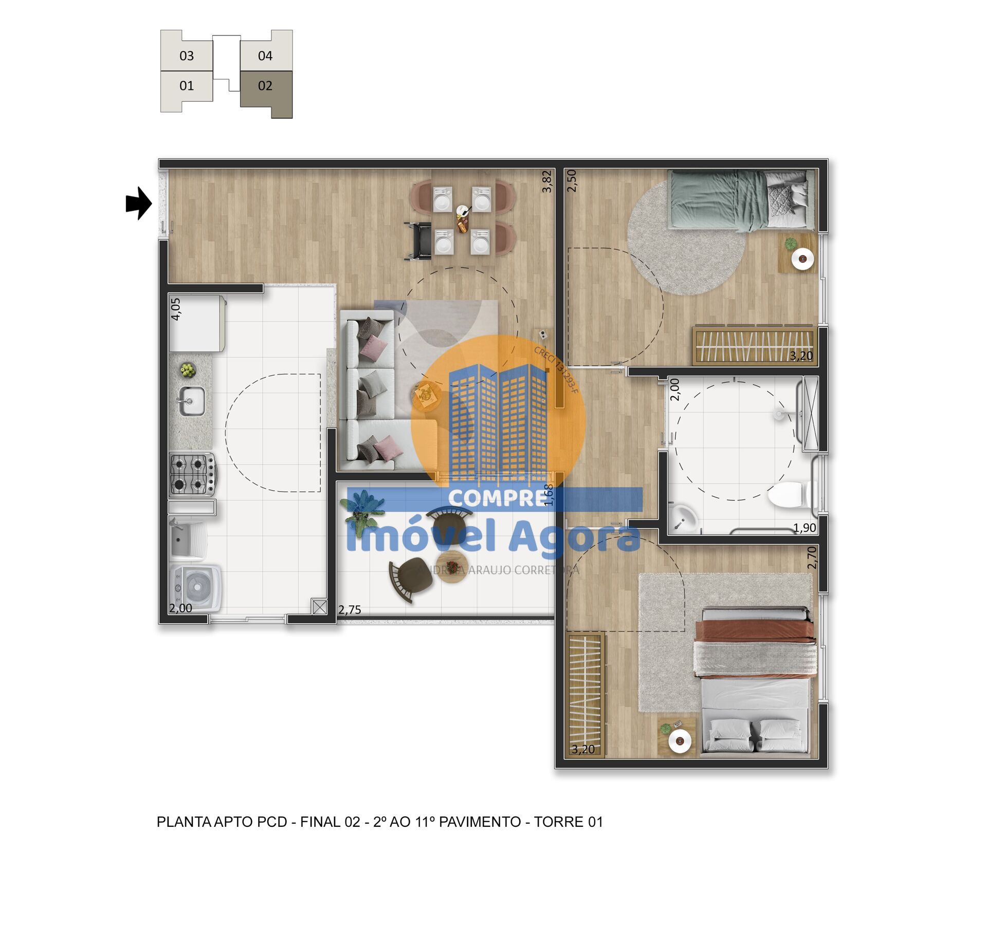 Apartamento, 2 quartos, 46 m² - Foto 10