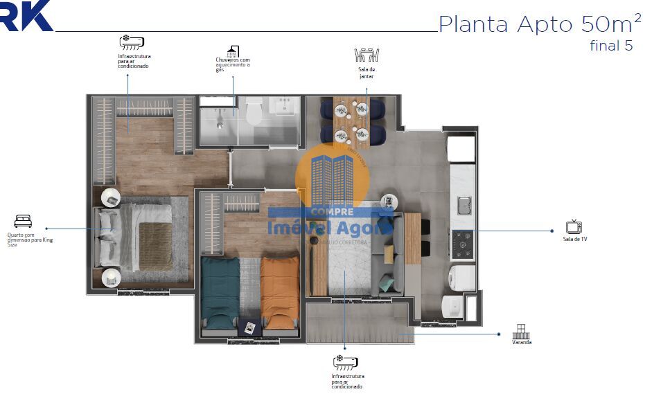 Apartamento, 2 quartos, 44 m² - Foto 15