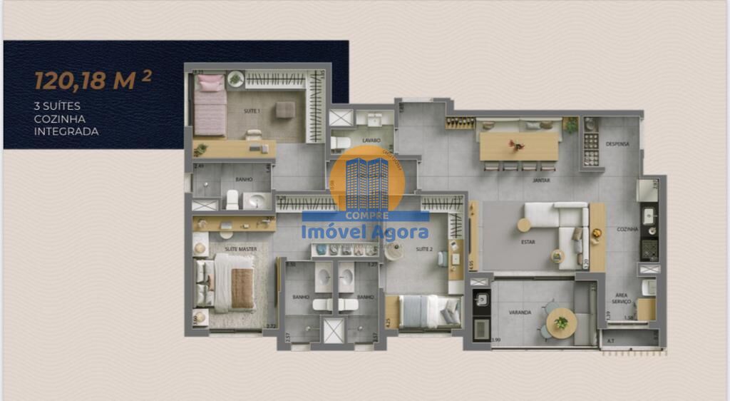 Apartamento, 3 quartos, 120 m² - Foto 16