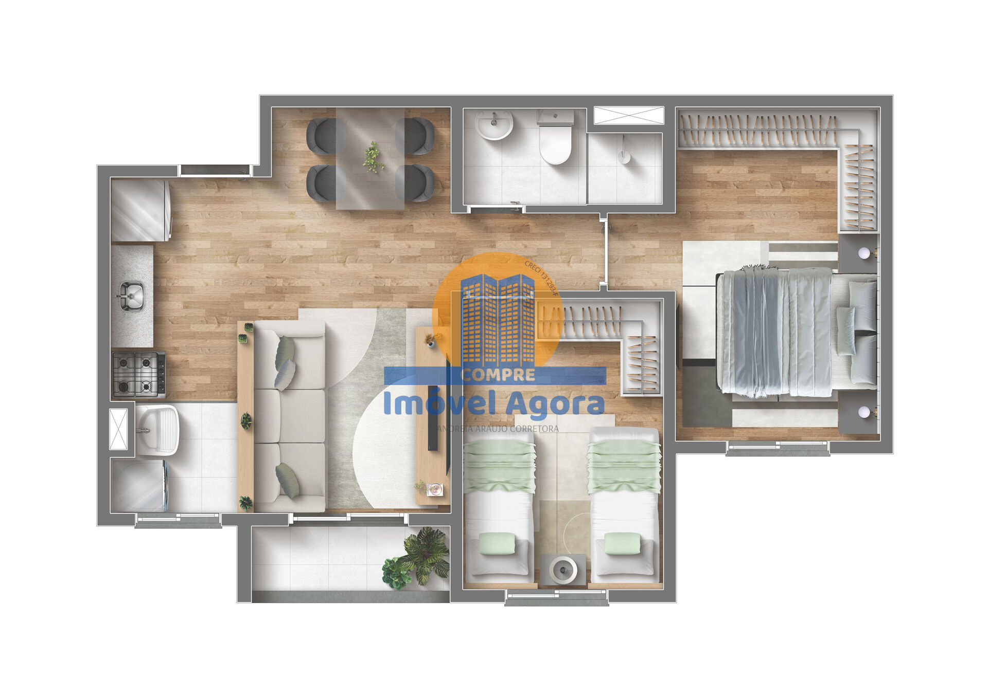 Apartamento, 2 quartos, 44 m² - Foto 23